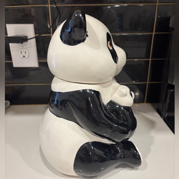 🐼 Vintage Panda Ceramic Cookie Jar 🐼 - Picture 4 of 8